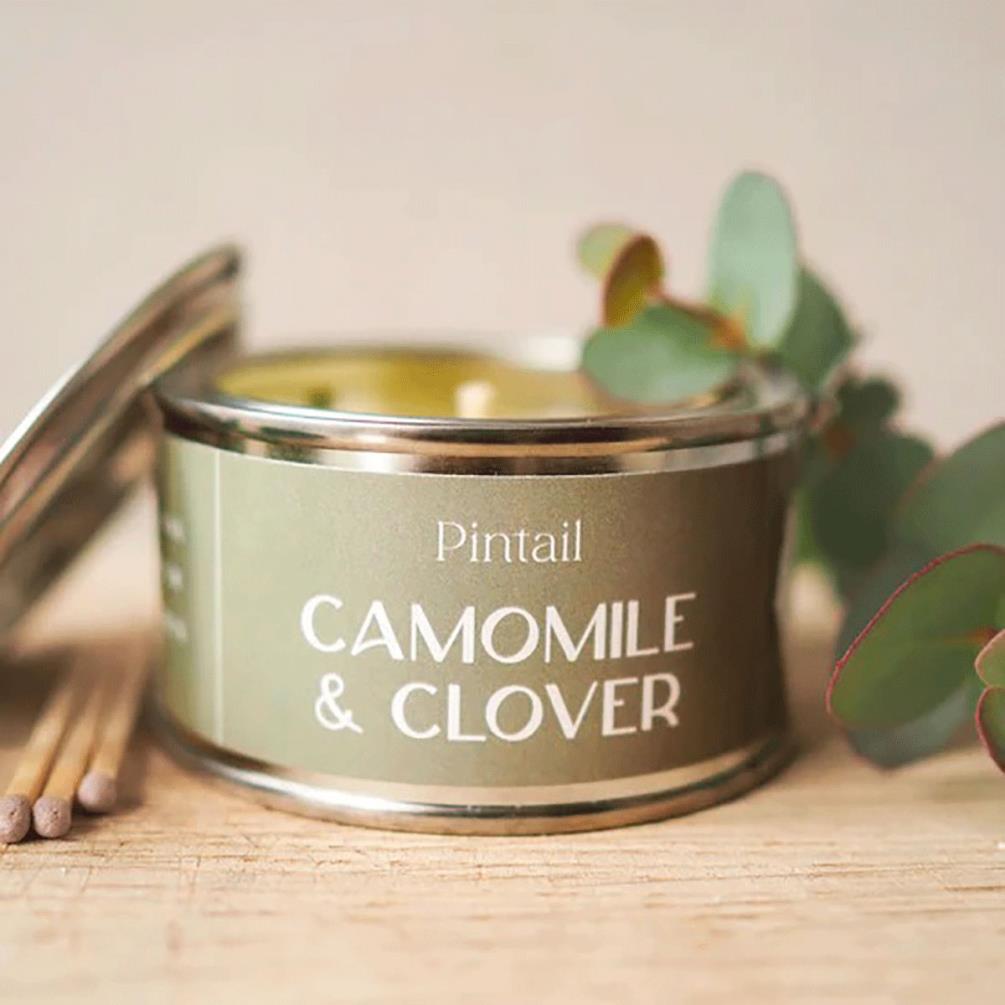Pintail Candles Camomile & Clover Paint Pot Candle Extra Image 1